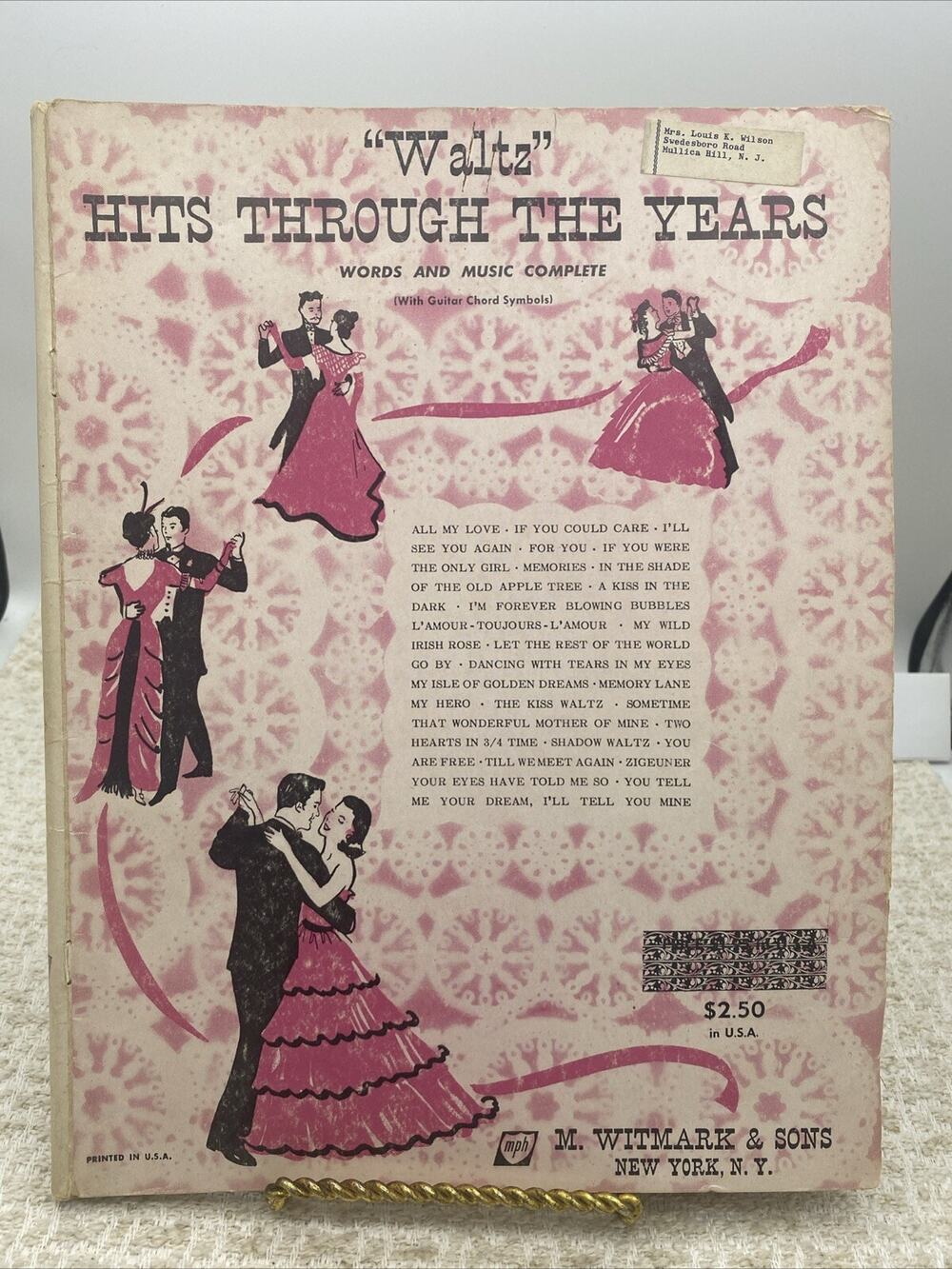 Waltz Hits Through The Years (1953) | 26 Songs, Vintage Sheet Music